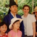 Amy in South Korea with Her Friend, Stephanie - Ministry Trip 2004